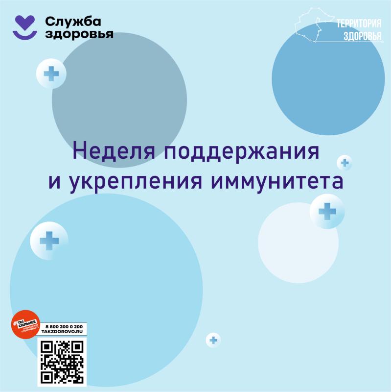 Неделя поддержания  и укрепления иммунитета.